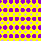 Digital Paper: Wild Purple and Lavendar Dots on Yellow