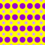 ePaper: Wild Purple and Lavendar Dots on Yellow