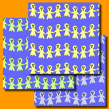  Halloween Ghostly Ghosts digital paper collection
