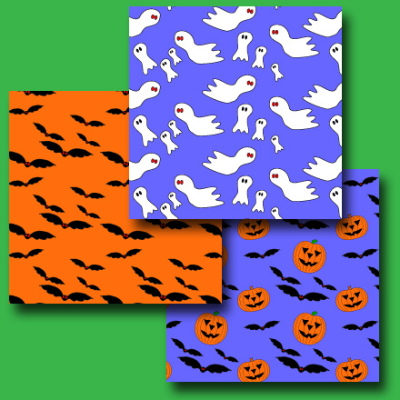  Halloween digital paper collection