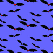 Digital paper: Bats on blue background