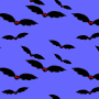 Digital paper: Bats on blue background