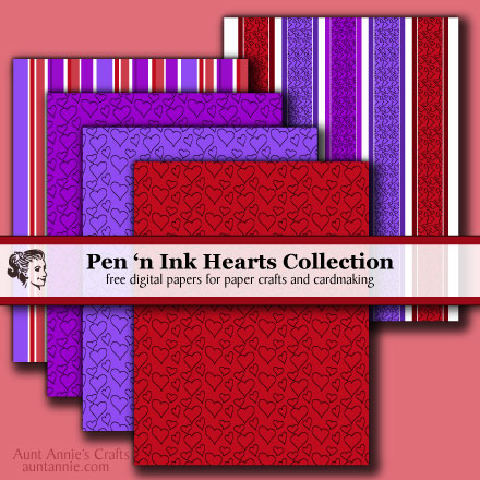 Pen 'n Ink digital paper downloads