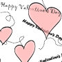 Digital paper: Valentine's Hearts on White