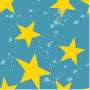 ePaper: Yellow Stars on Blue-green ePaper