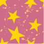 Digital paper: Yellow Stars on Pink