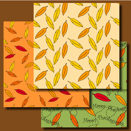Turkey Feathers Thanksgiving digital papers