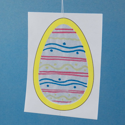 Simple egg-shaped suncatcher