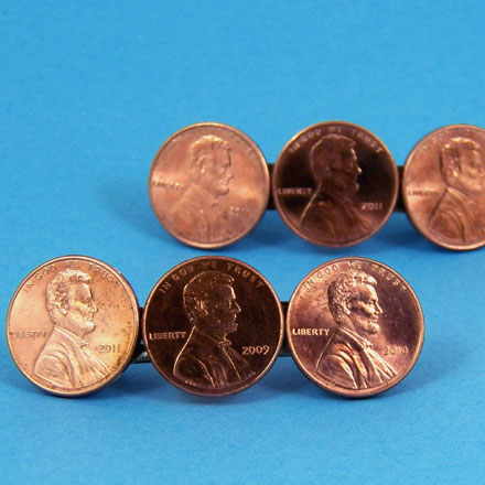 Coin Barrettes craft project