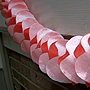 Garland of tisue paper hearts