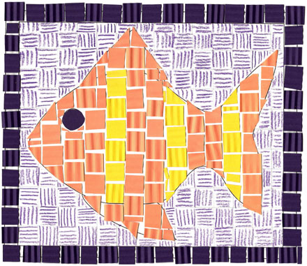 Paper Mosaic Fish