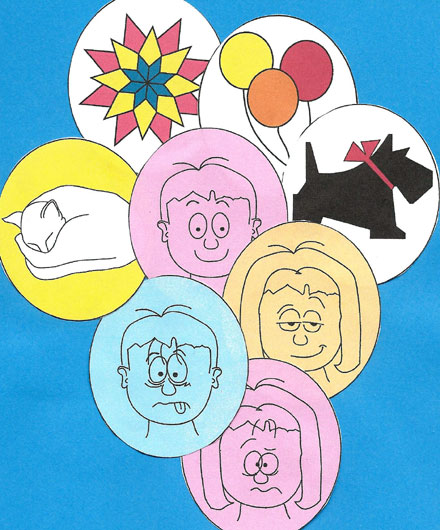 A selection of stickers