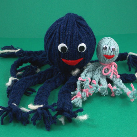 How To Make A Yarn Octopus Friday Fun Craft Projects Aunt Annie S Crafts