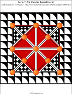 Pattern for a printable Picaria game board