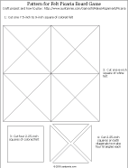 Pattern for a felt Picaria game board