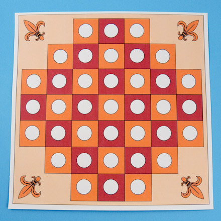 French Board Solitaire game board