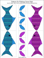 Printable minnow pattern with scales