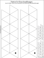 Printable pattern for hexa-hexaflexagon - blank