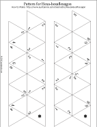 Printable pattern for hexa-hexaflexagon - numbered, ready to color