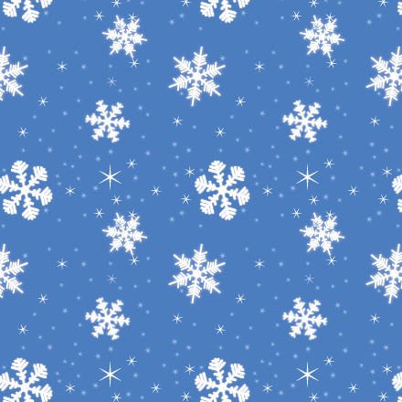 Large snowflakes on blue digital paper
