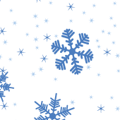 Digital paper: Large snowflakes on white