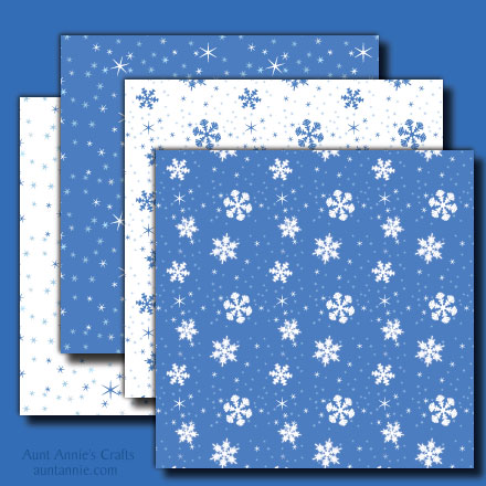 Winter Blue digital papers