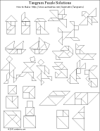 Printable tangram puzzle solutions