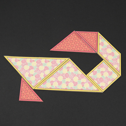 Fish tangram puzzle