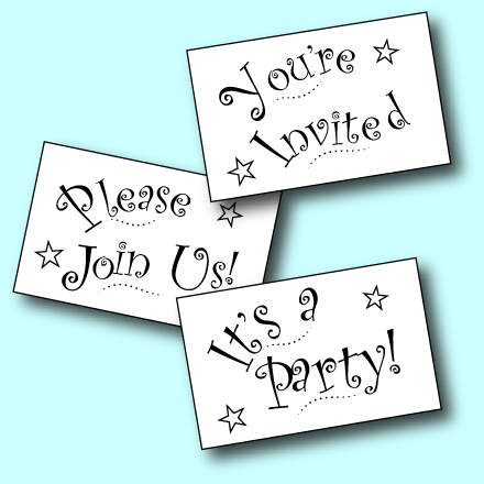 Printable message cards