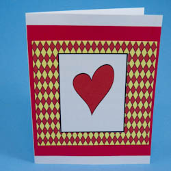 Card 4 using 4.25" by 3.75" inch patterned piece