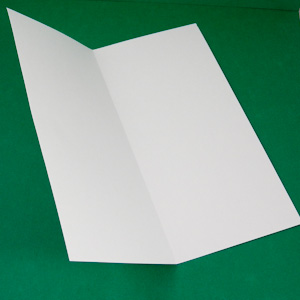 fold in half to make card blank