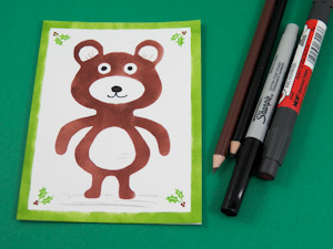 Decorate bear and card