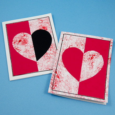 Examples of Heart Silhouette Cards