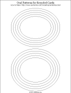 Patterns for oval shapes
