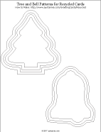 Patterns for pine tree and bell shapes
