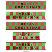 Merry Christmas checkerboard digital paper