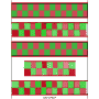 Red and green checkerboard border ePaper