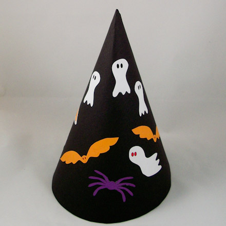 Baby-size cone hat -- witch