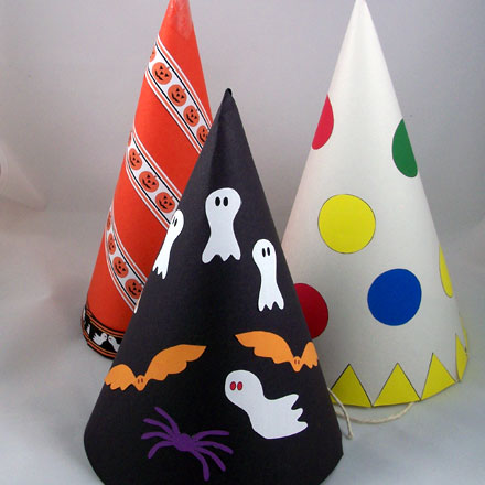 Halloween cone hats