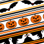 Printable page of Halloween bands to decorate hats, bags and boxes