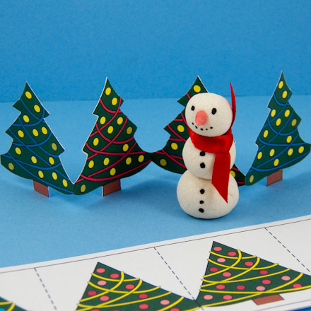 Christmas tree paper chain