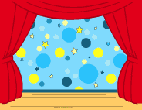 Printable pattern for circus stage