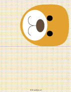 Printable bear with polka-dots