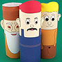 Toilet Paper Tube Finger Puppets
