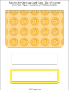 Printable pattern for colored circles No. 6 3/4 envelope case cover