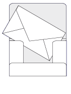 Printable pattern for No. 6 3/4 envelope case