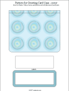 Printable patterns for colored circles greeting case cover
