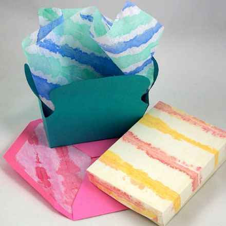 Use for painted tissue paper