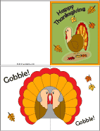 HappyThanksgiving pop-up card - colored