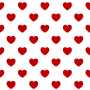 Digital paper: Little red hearts